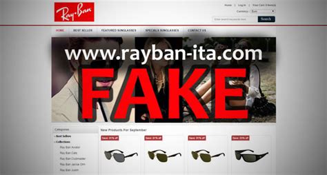 ray ban sito falso